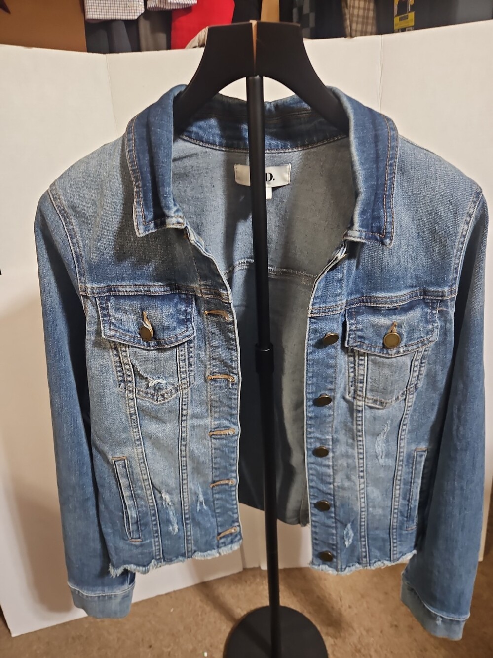 JBD Distressed Denim Jacket M Womens
